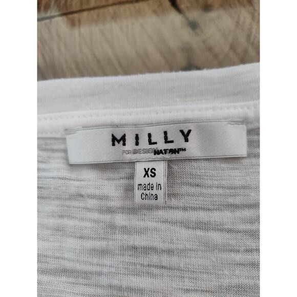 Milly for Design Nation Capri Italia top cap sleeve graphic tee XS - Picture 5 of 8